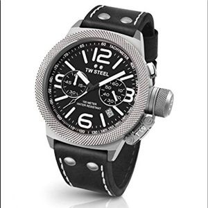 TW Steel Unisex Quartz Watch with leather band CS4